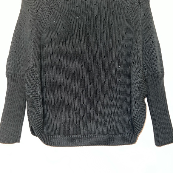 New Souline Green Open Sided Women's Size M Cotton Sweater - Picture 5 of 8